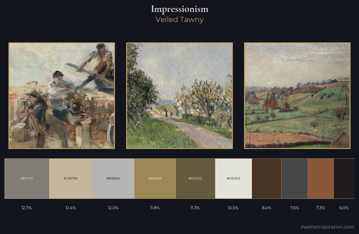 Impressionism Palette 19 — Veiled Tawny