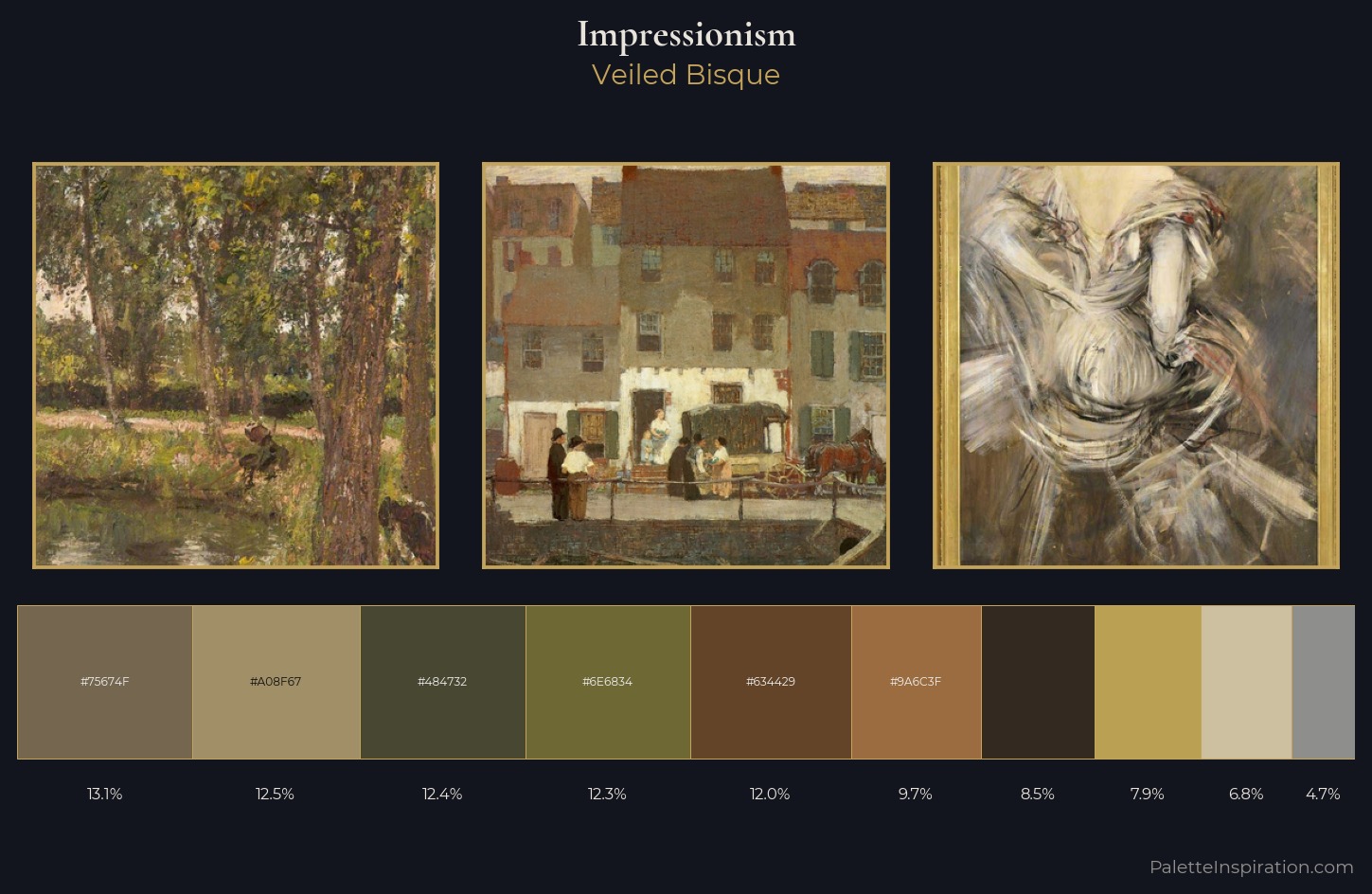 Impressionism Palette 22 — Veiled Bisque