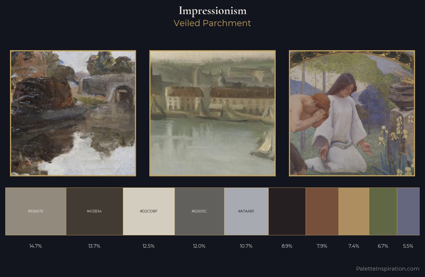 Impressionism Palette 23 — Veiled Parchment