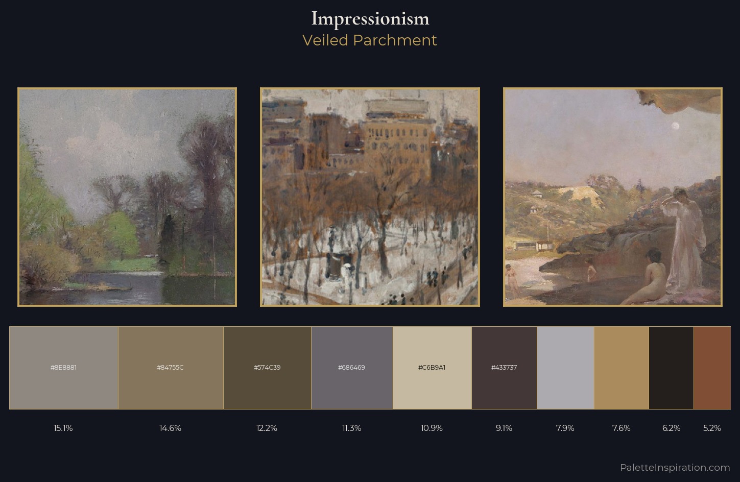 Impressionism Palette 26 — Veiled Parchment