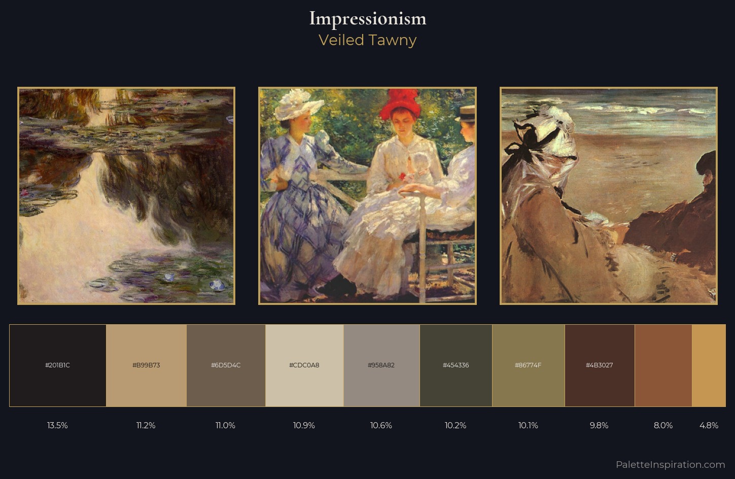 Impressionism Palette 27 — Veiled Tawny