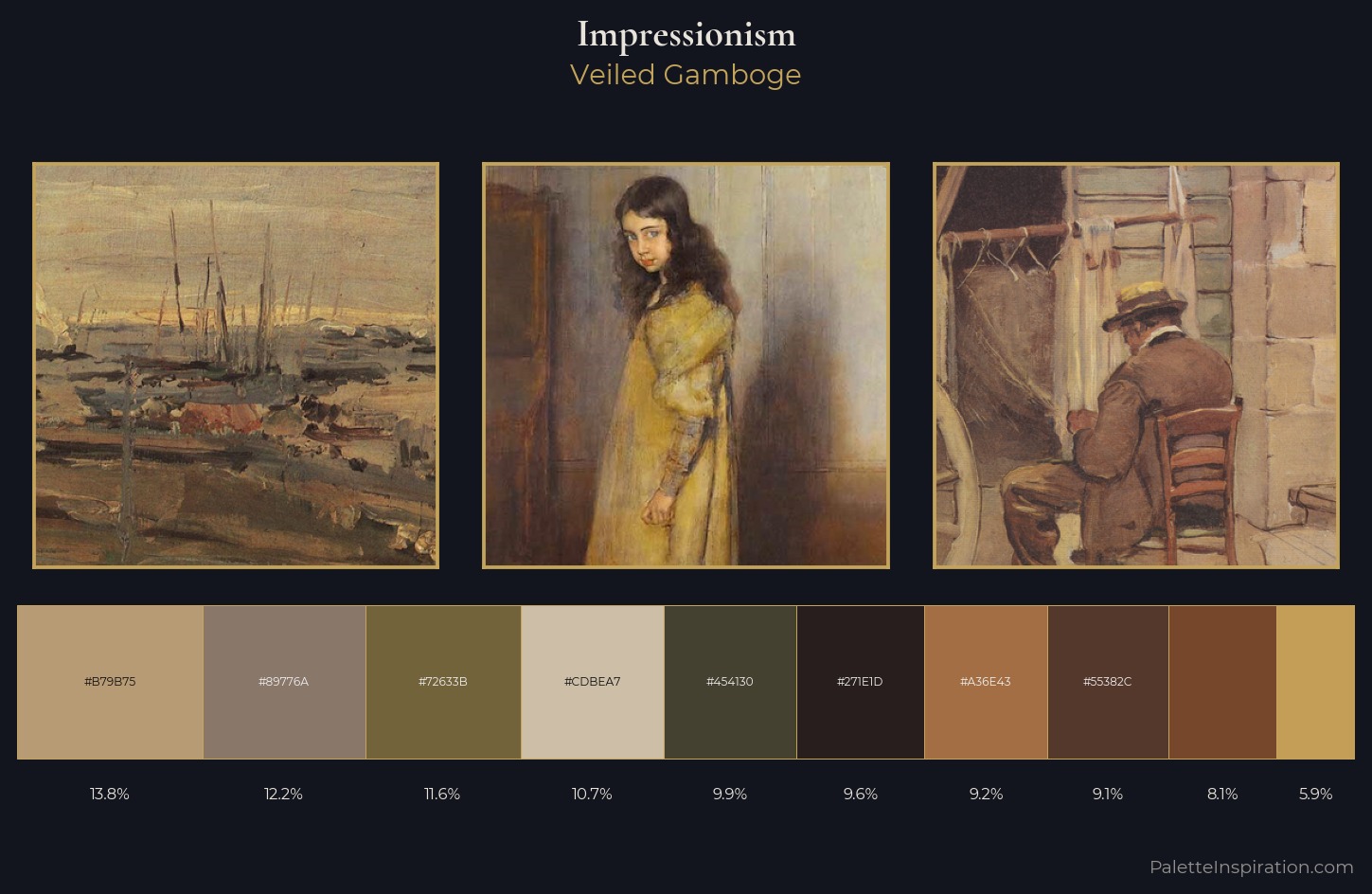 Impressionism Palette 29 — Veiled Gamboge