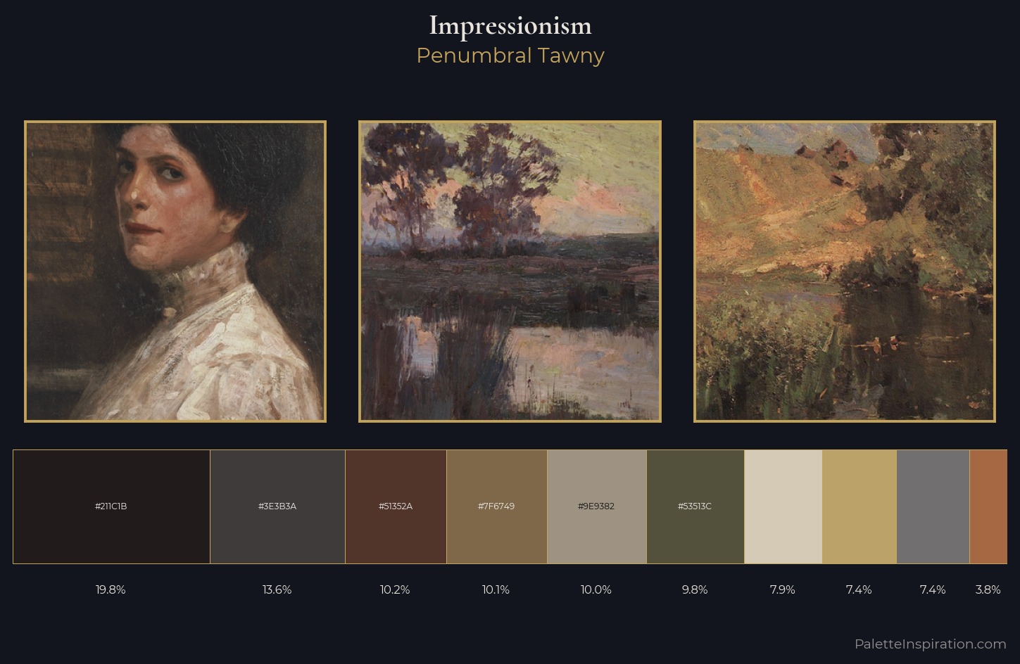 Impressionism Palette 30 — Penumbral Tawny