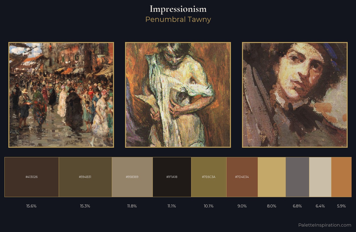 Impressionism Palette 31 — Penumbral Tawny
