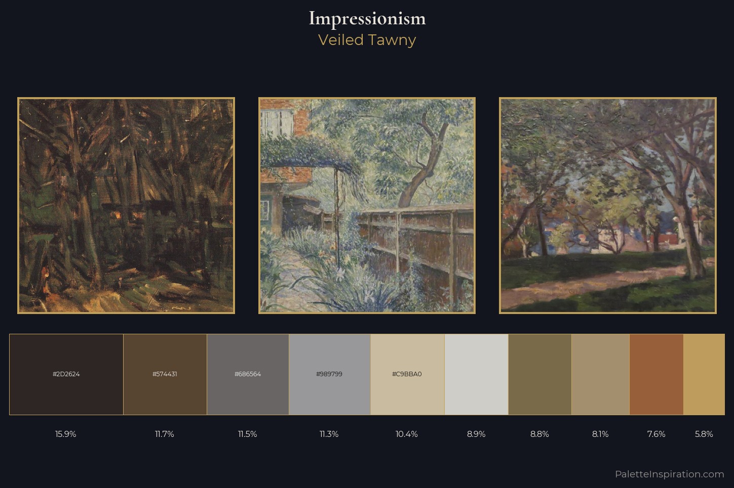 Impressionism Master Palette — Veiled Tawny