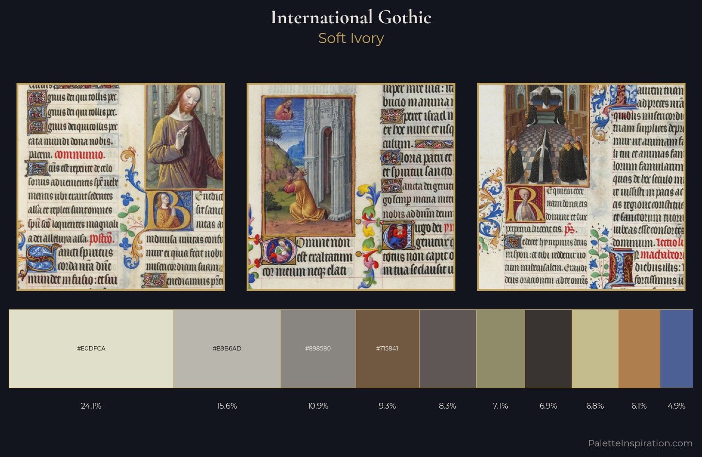International Gothic Palette 1 — Soft Ivory
