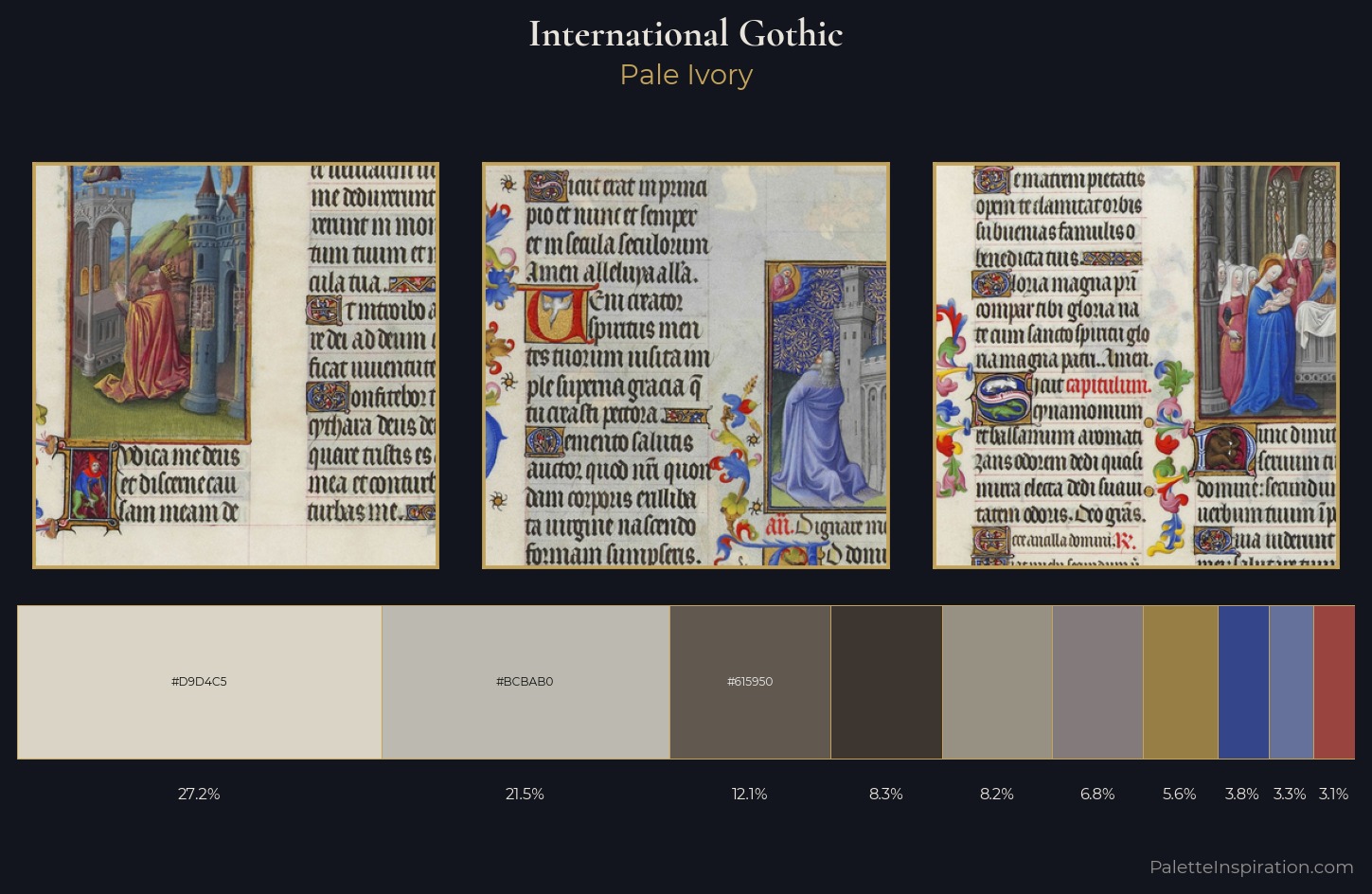 International Gothic Palette 3 — Pale Ivory