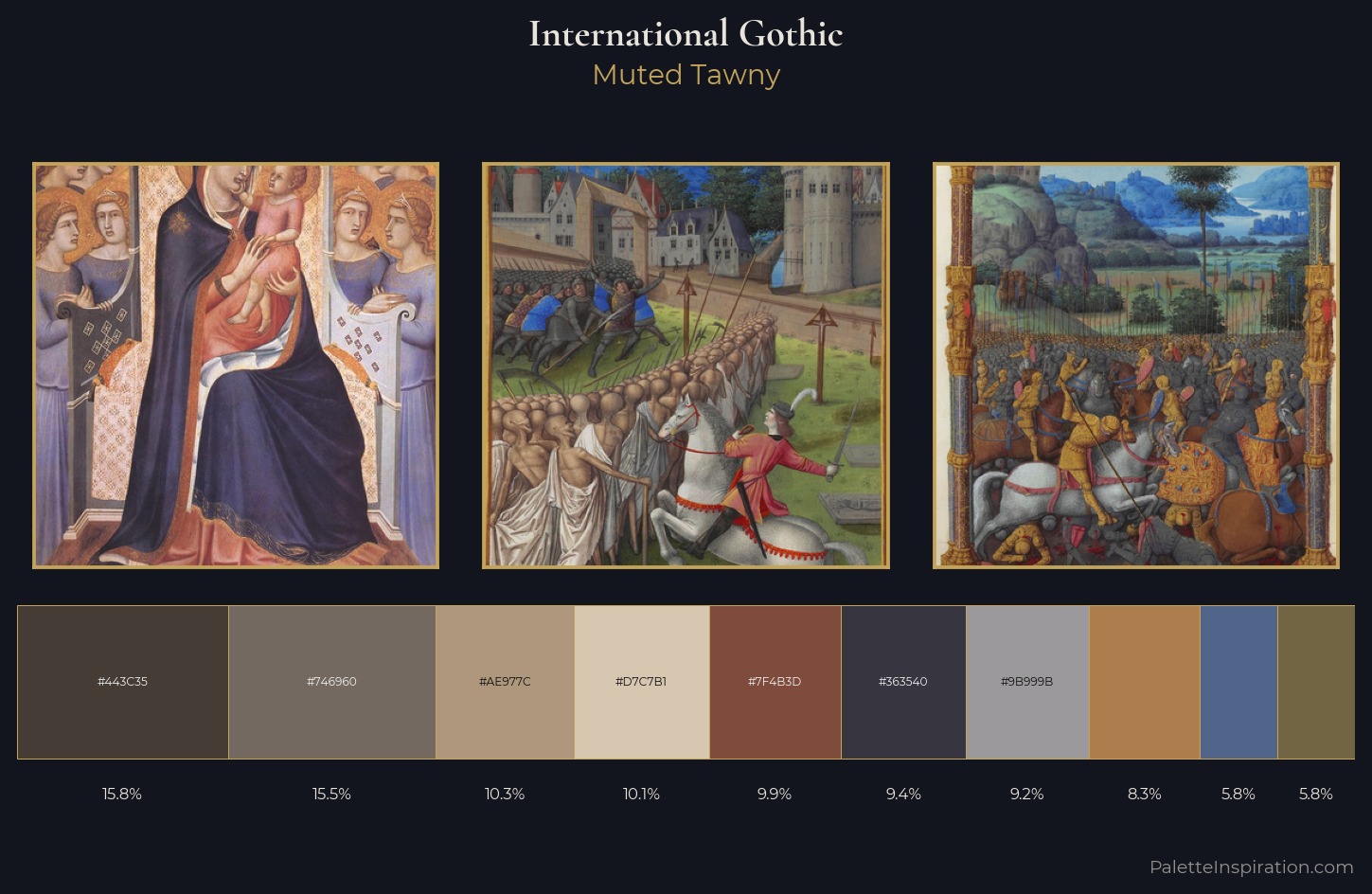 International Gothic Palette 7 — Muted Tawny