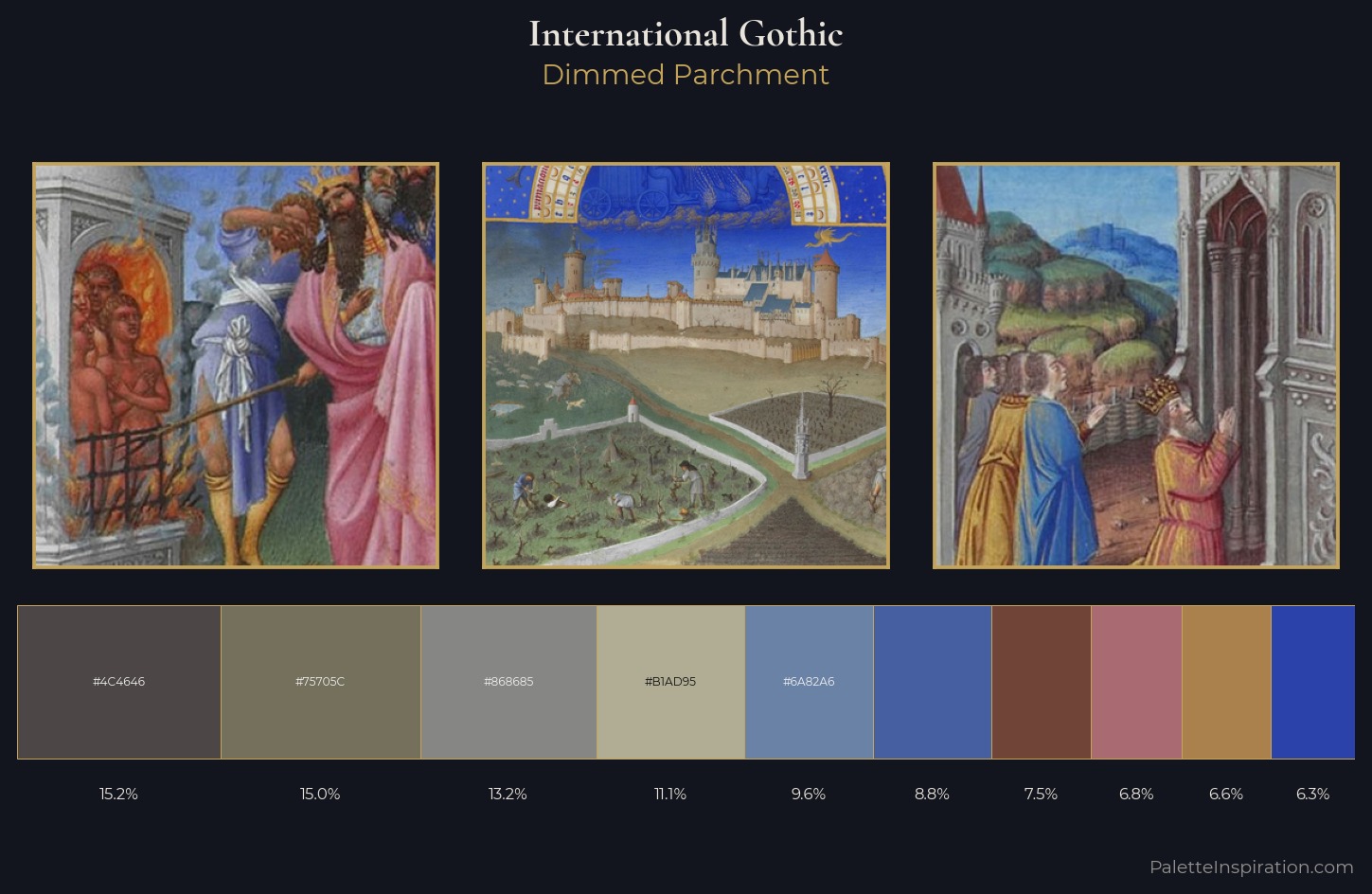 International Gothic Palette 11 — Dimmed Parchment