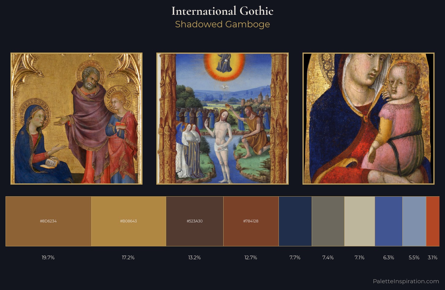 International Gothic Palette 16 — Shadowed Gamboge