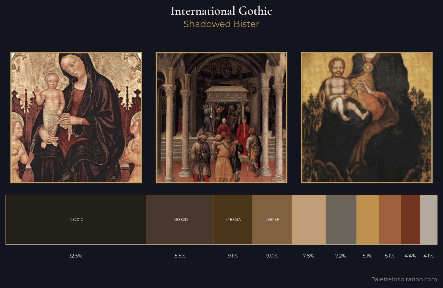 International Gothic Palette 17 — Shadowed Bister