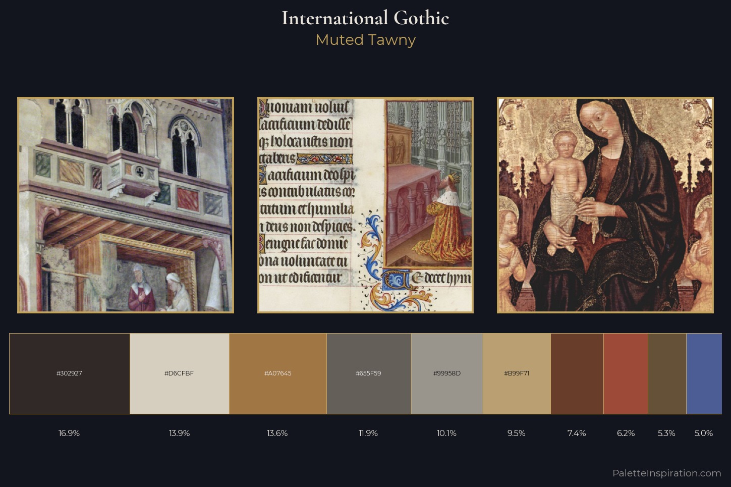 International Gothic Master Palette — Muted Tawny