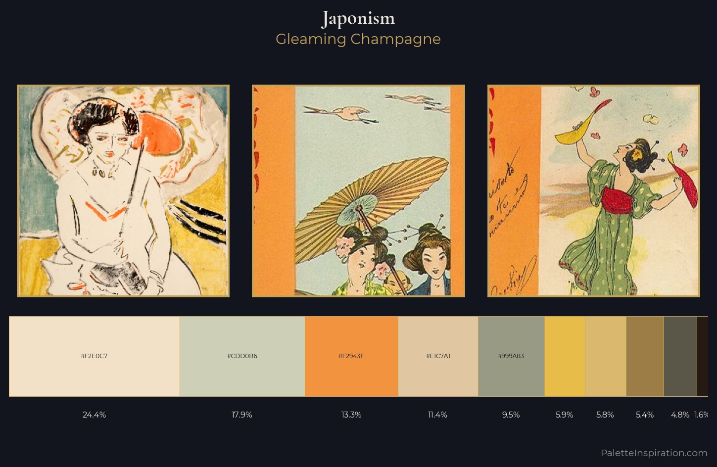 Japonism Palette 2 — Gleaming Champagne