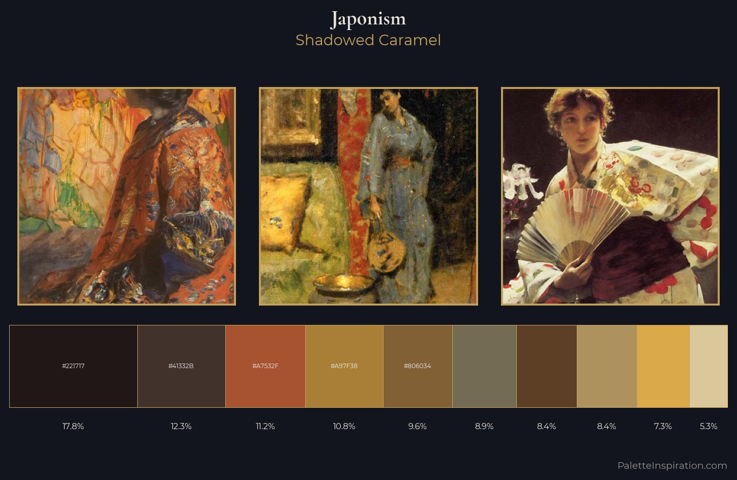Japonism Palette 11 — Shadowed Caramel