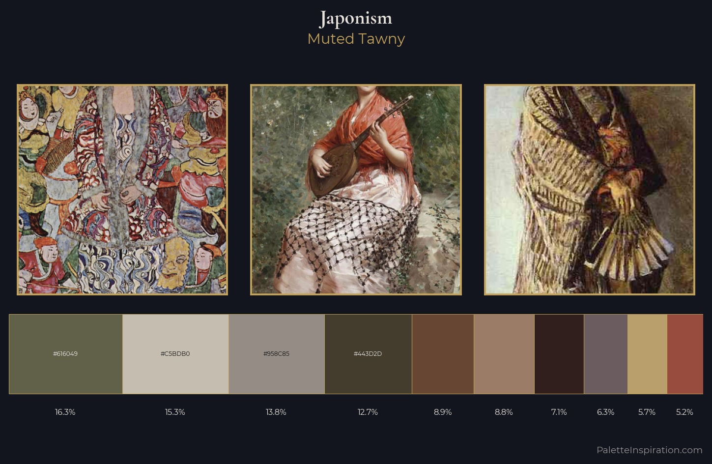 Japonism Palette 12 — Muted Tawny