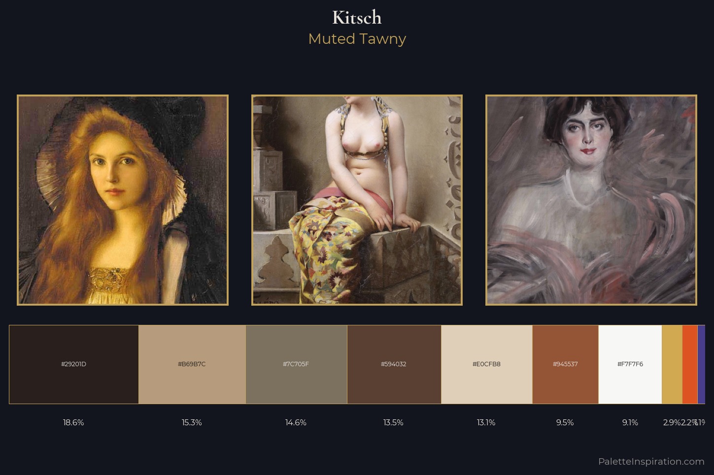 Kitsch Master Palette — Muted Tawny