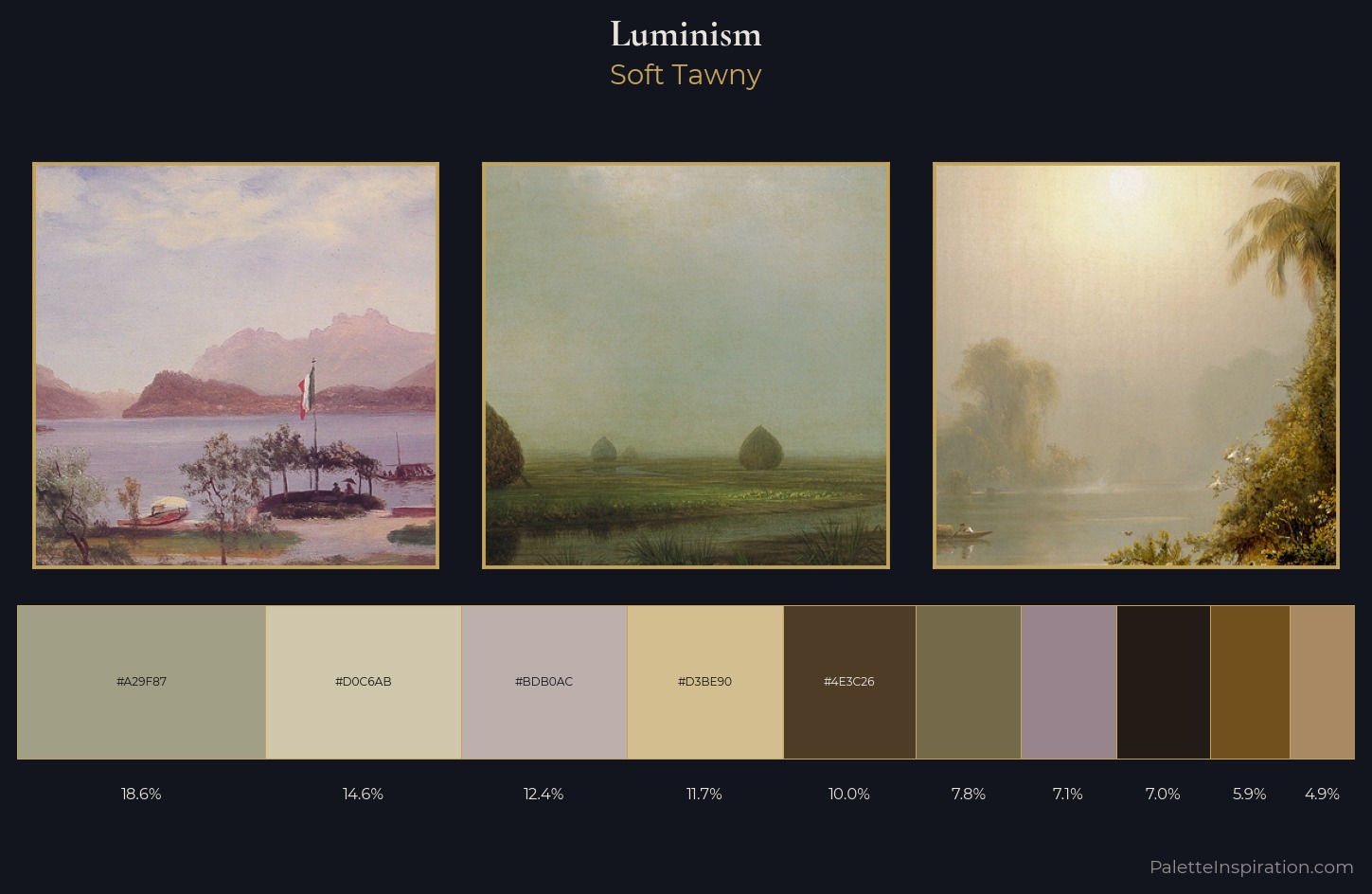 Luminism Palette 6 — Soft Tawny