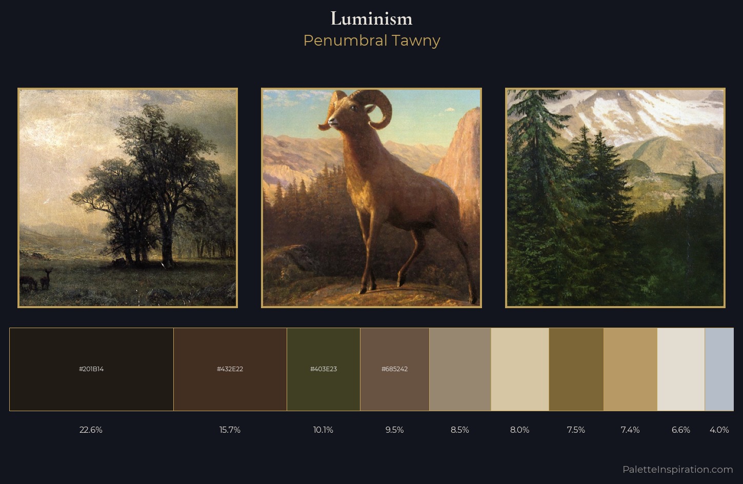 Luminism Palette 9 — Penumbral Tawny