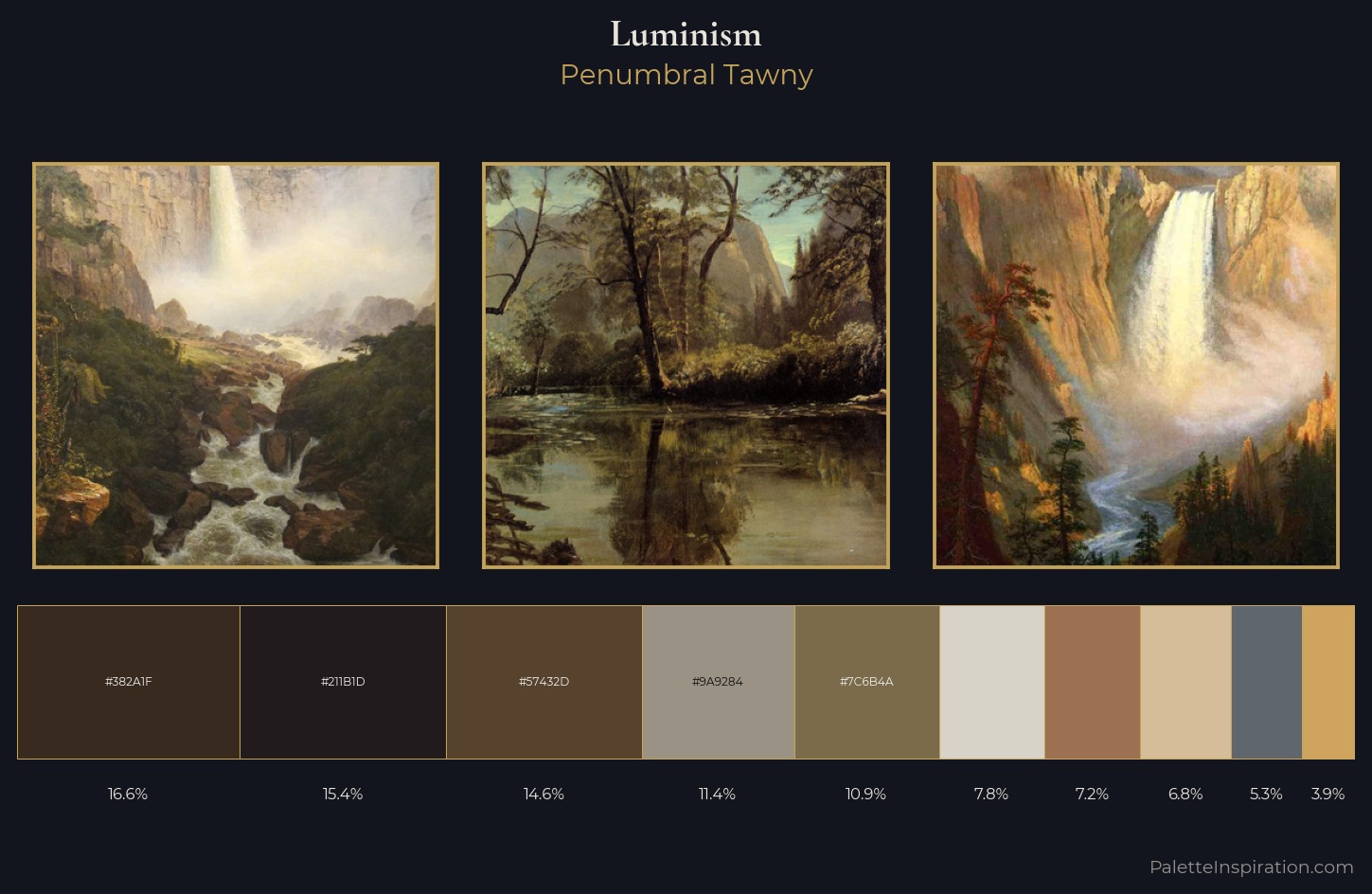 Luminism Palette 11 — Penumbral Tawny