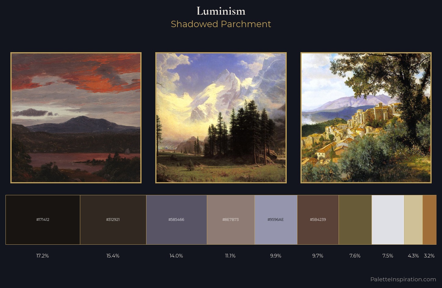 Luminism Palette 16 — Shadowed Parchment