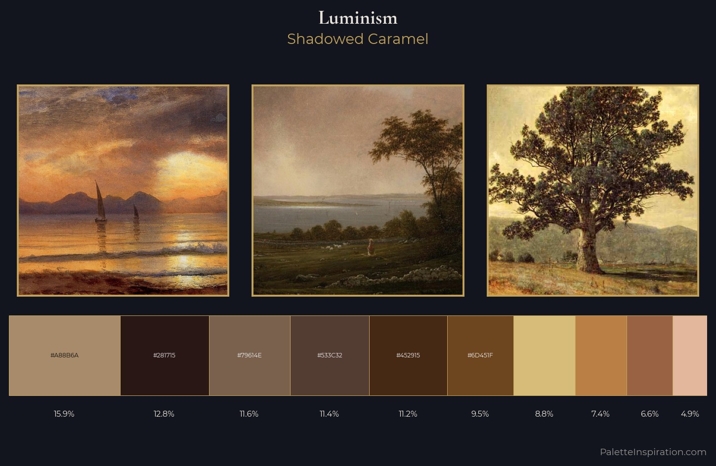 Luminism Palette 19 — Shadowed Caramel