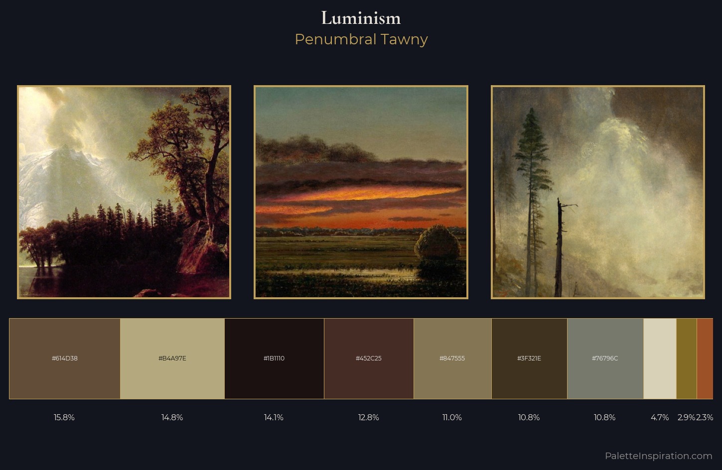 Luminism Palette 20 — Penumbral Tawny