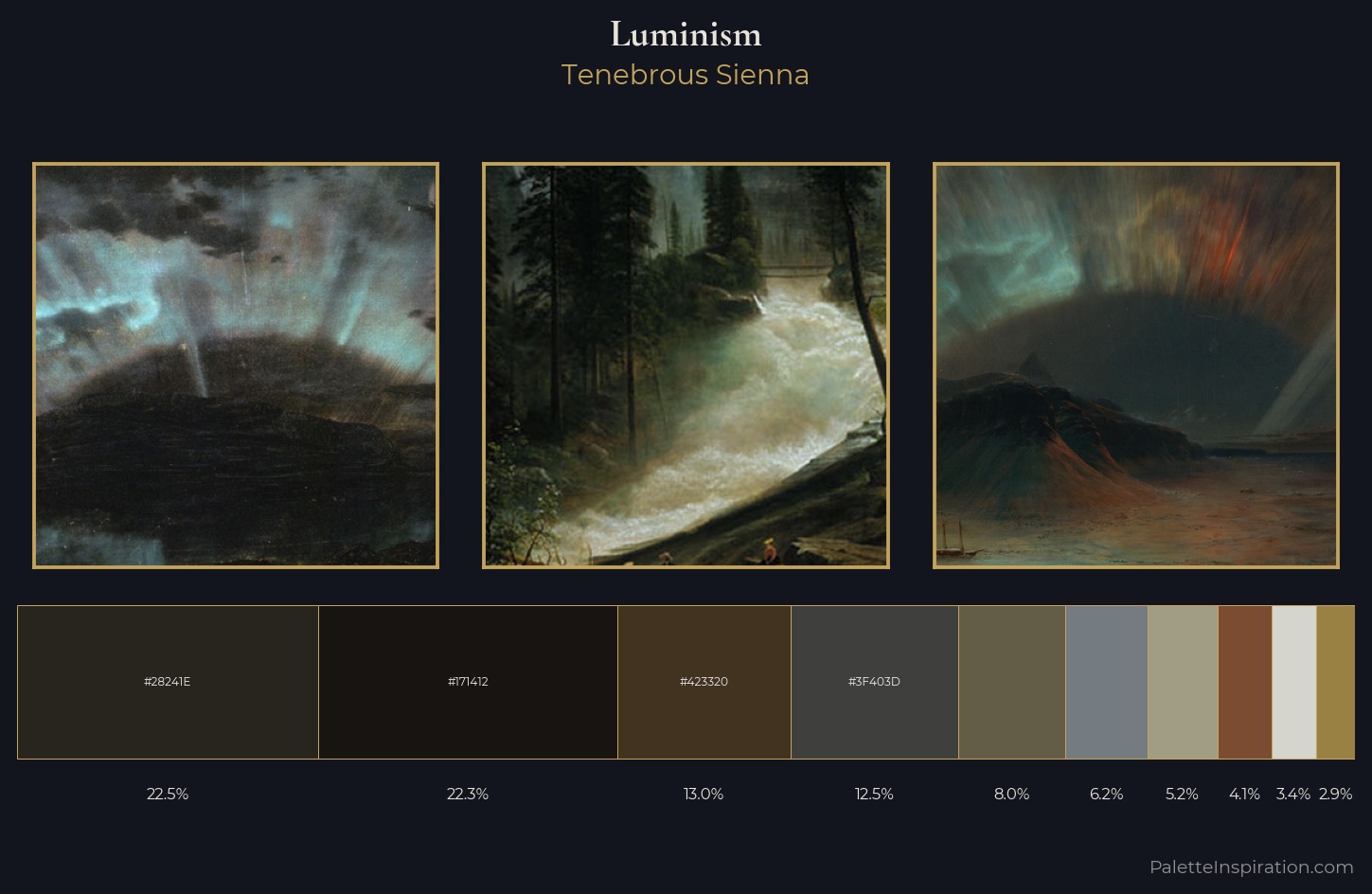 Luminism Palette 21 — Tenebrous Sienna