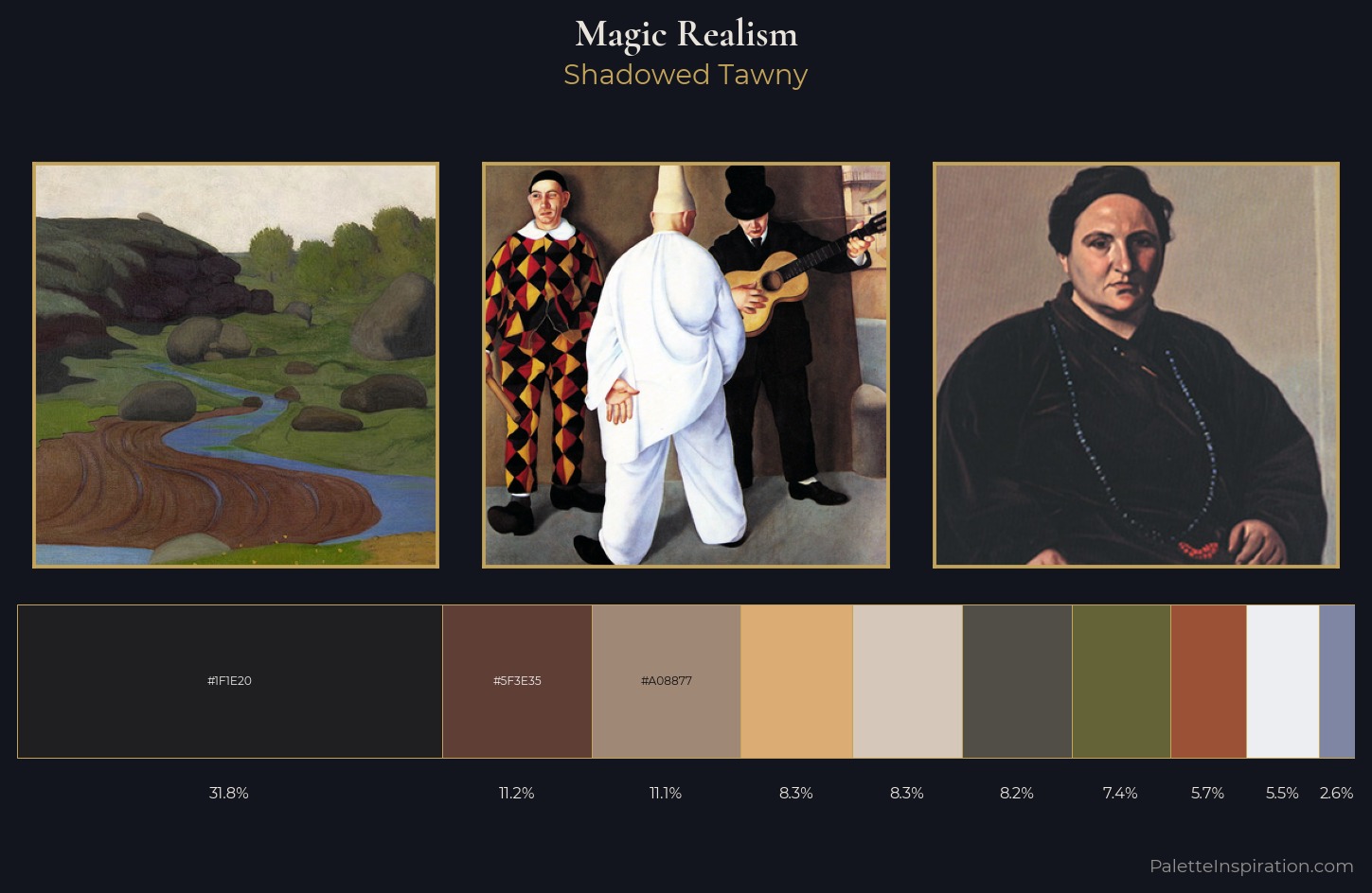 Magic Realism Palette 9 — Shadowed Tawny