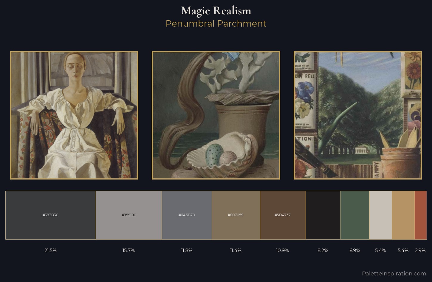 Magic Realism Palette 13 — Penumbral Parchment