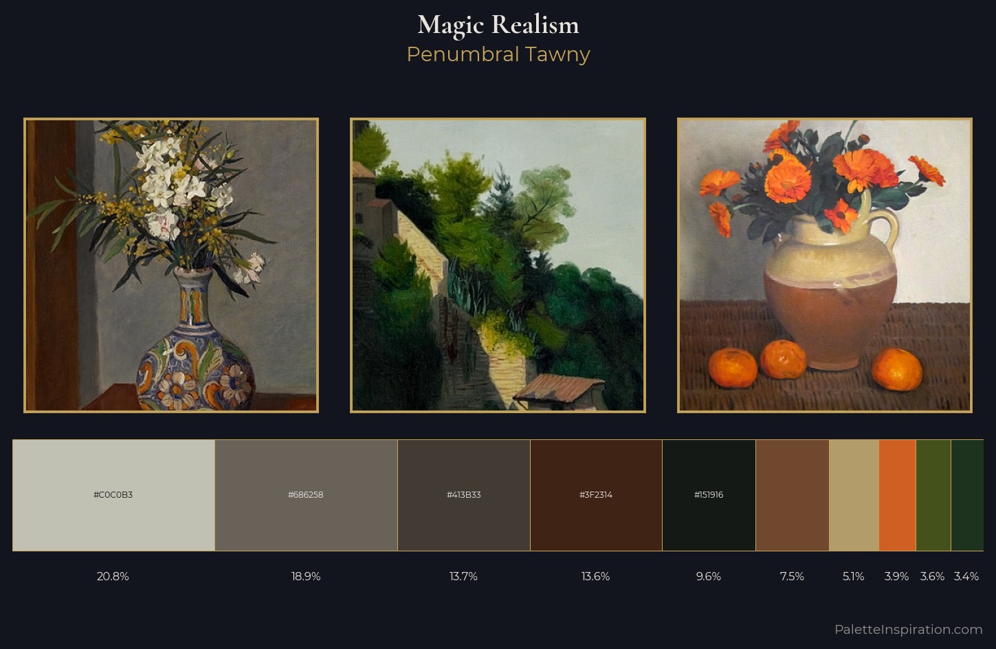 Magic Realism Palette 18 — Penumbral Tawny