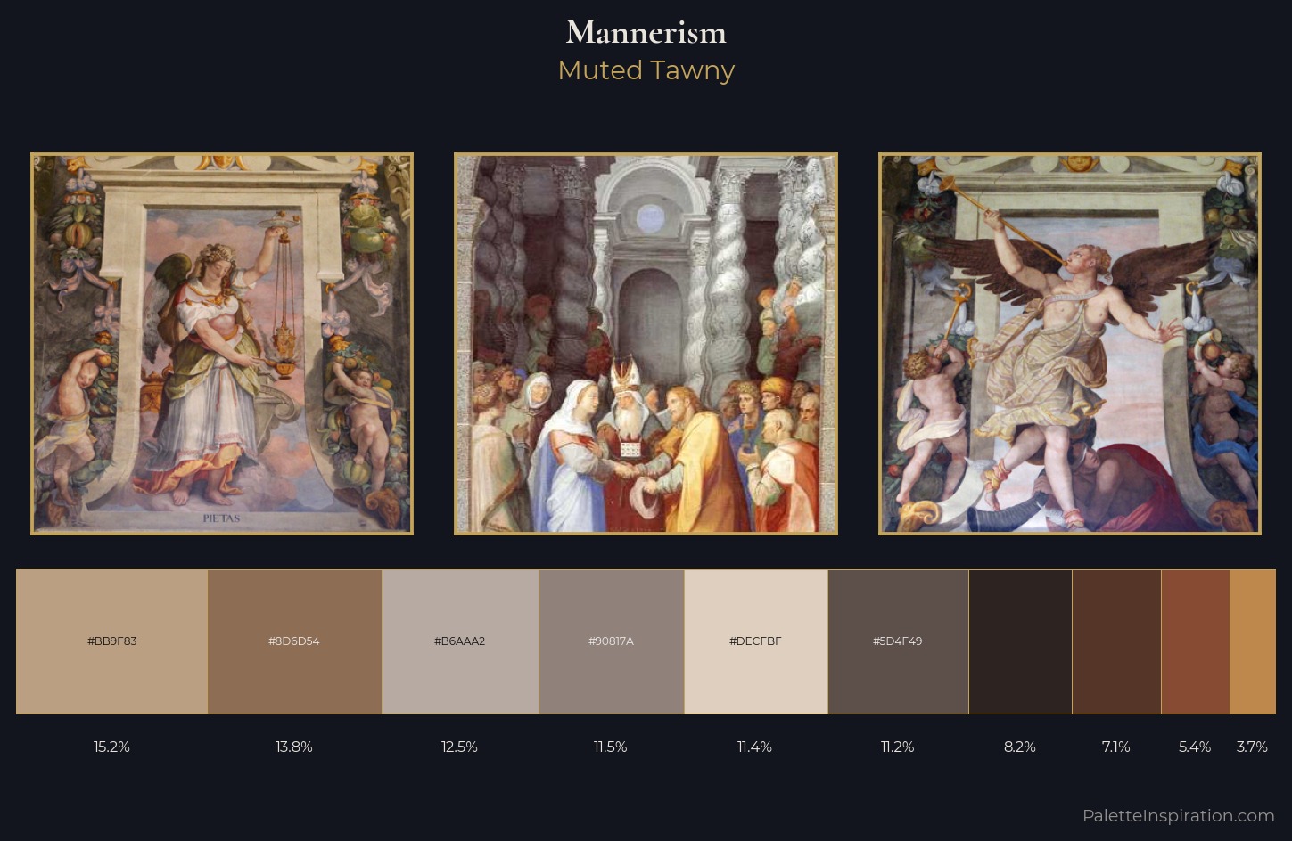 Mannerism Palette 4 — Muted Tawny
