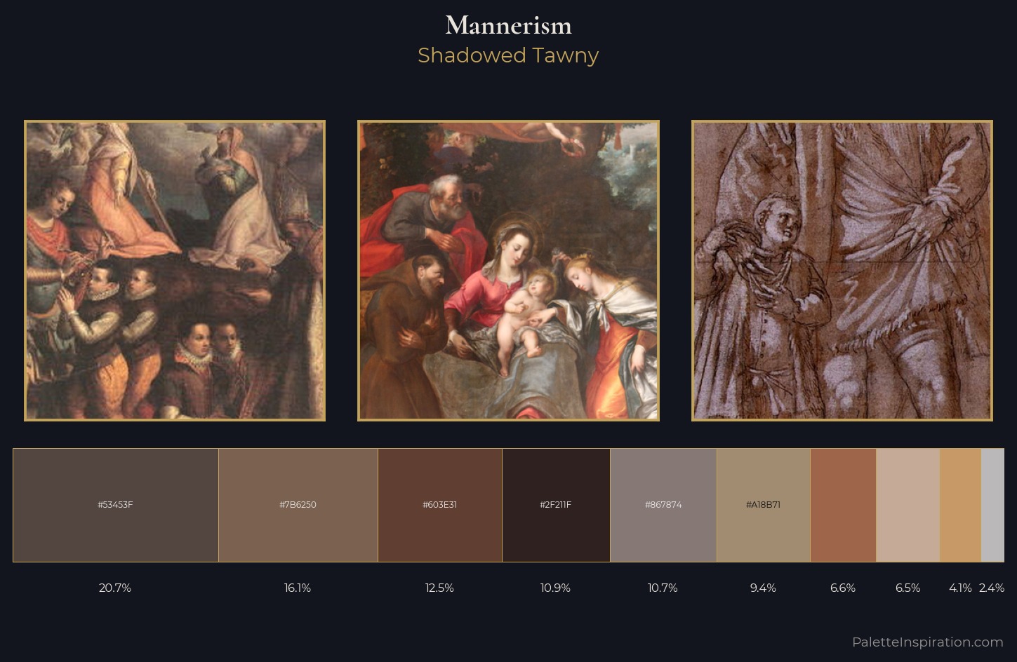 Mannerism Palette 7 — Shadowed Tawny
