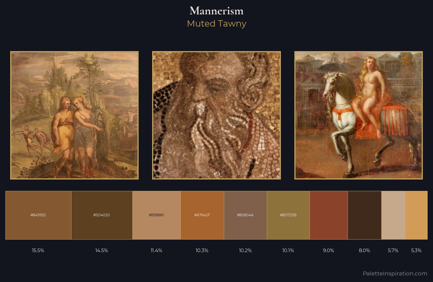 Mannerism Palette 17 — Muted Tawny