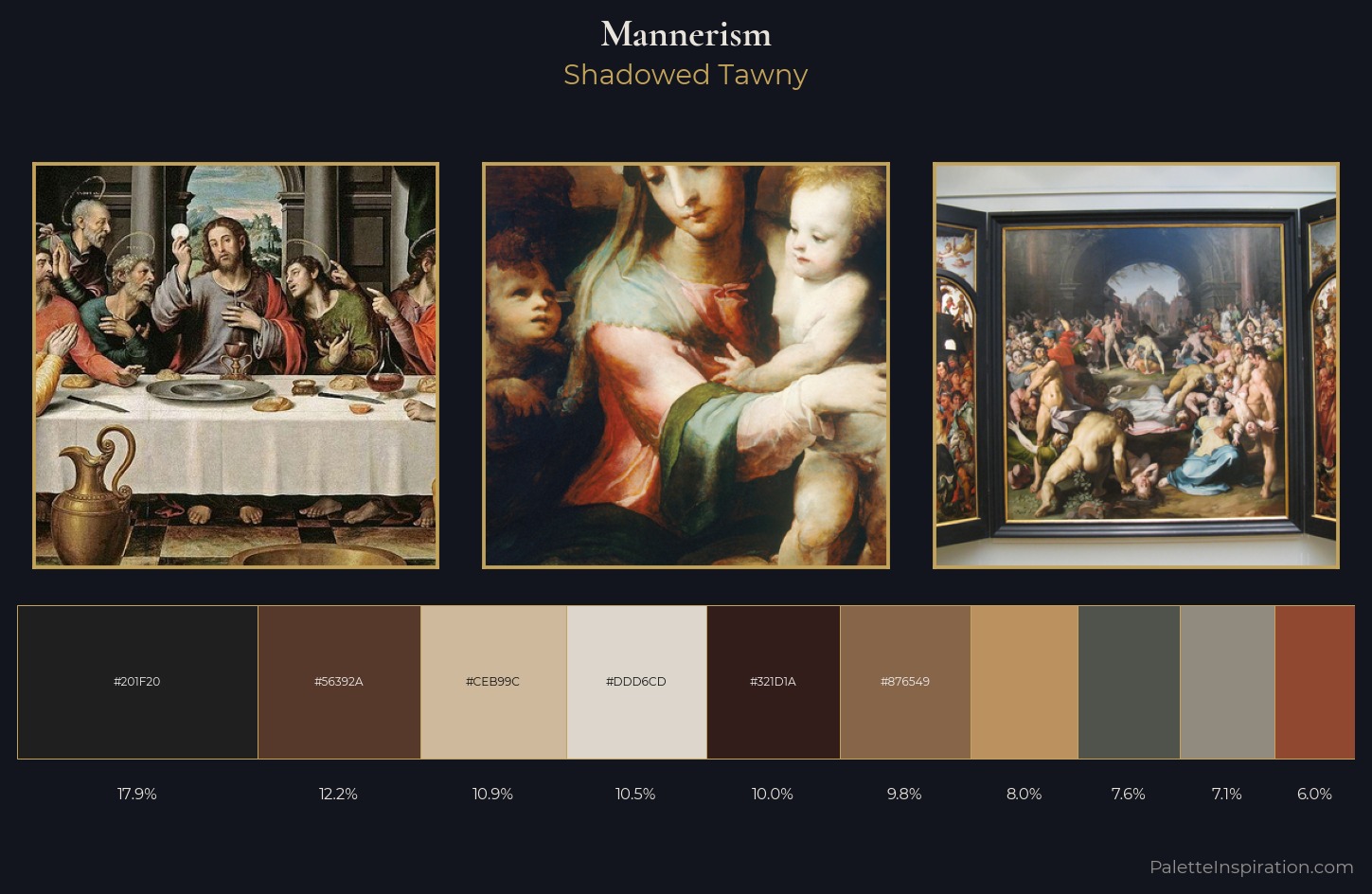 Mannerism Palette 18 — Shadowed Tawny