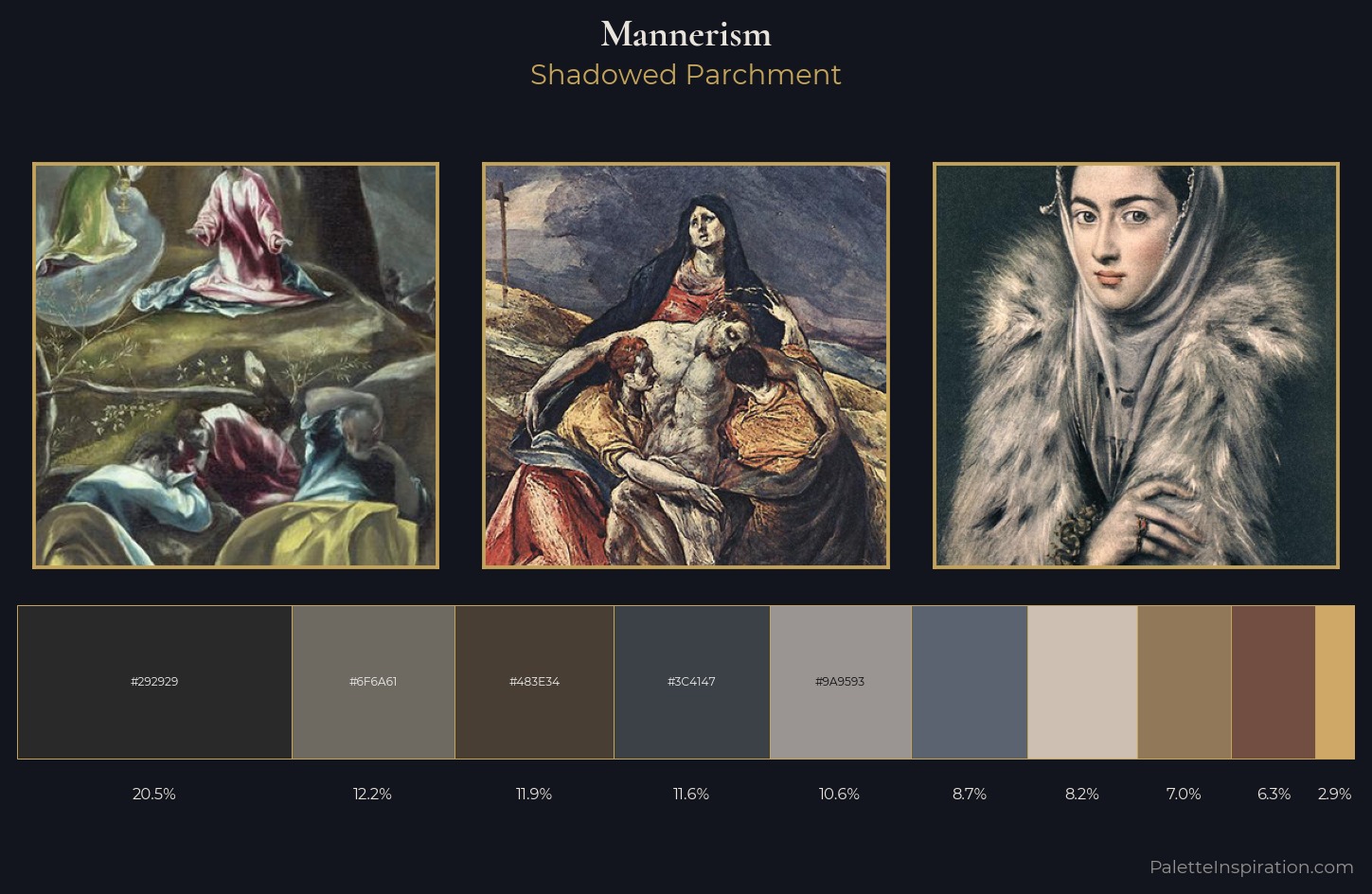 Mannerism Palette 19 — Shadowed Parchment