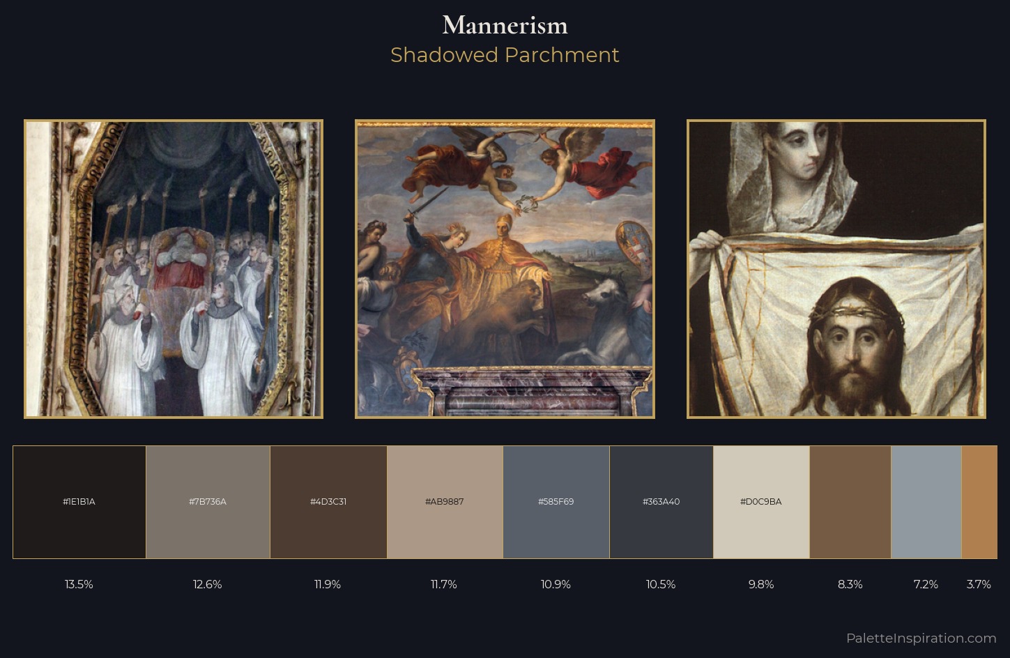 Mannerism Palette 20 — Shadowed Parchment