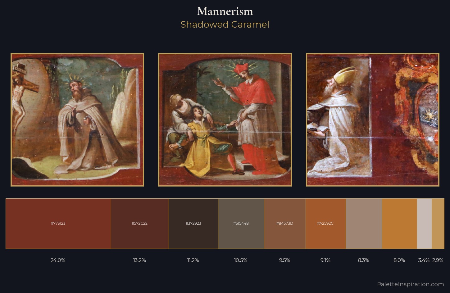 Mannerism Palette 21 — Shadowed Caramel