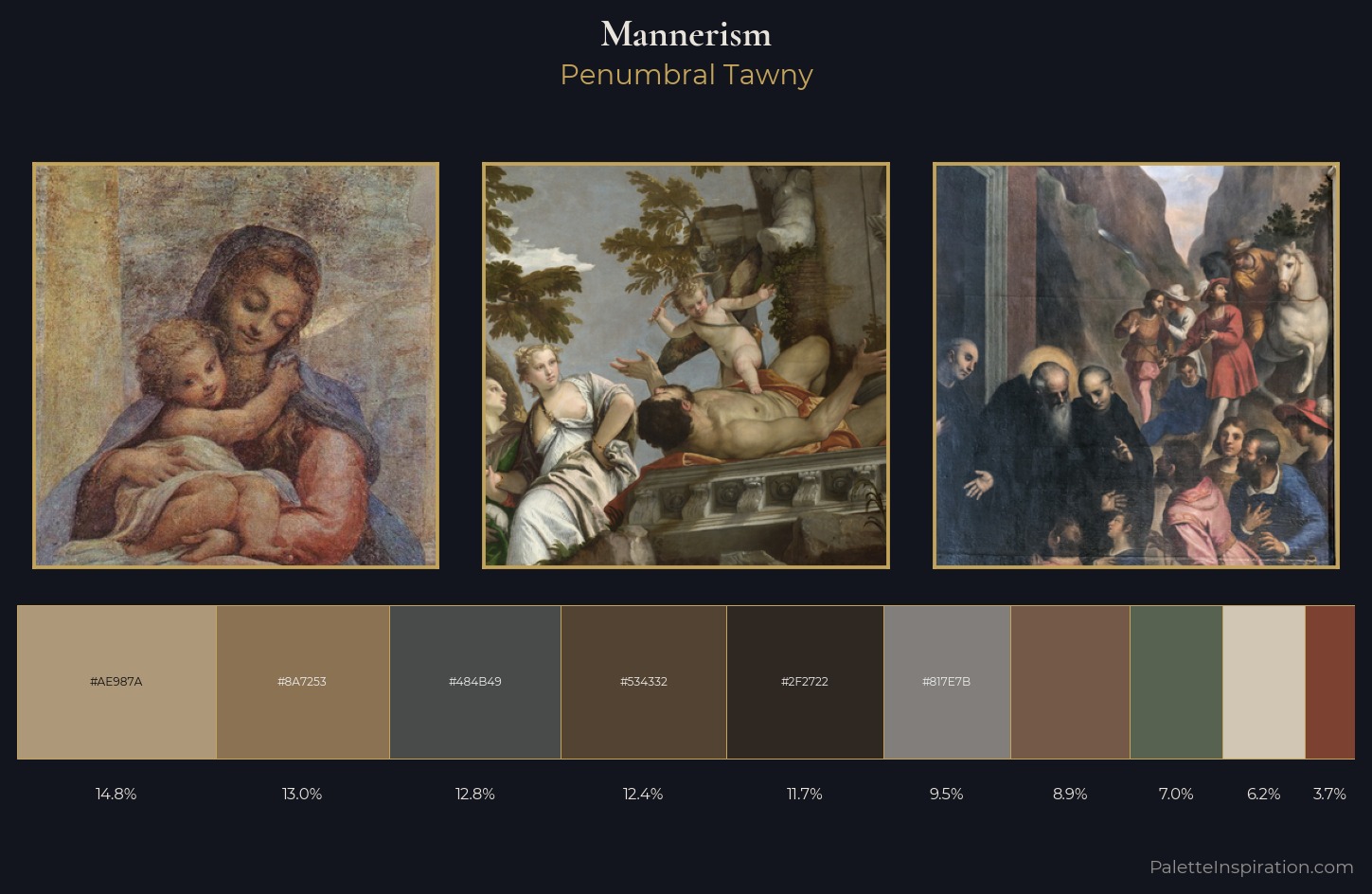 Mannerism Palette 26 — Penumbral Tawny