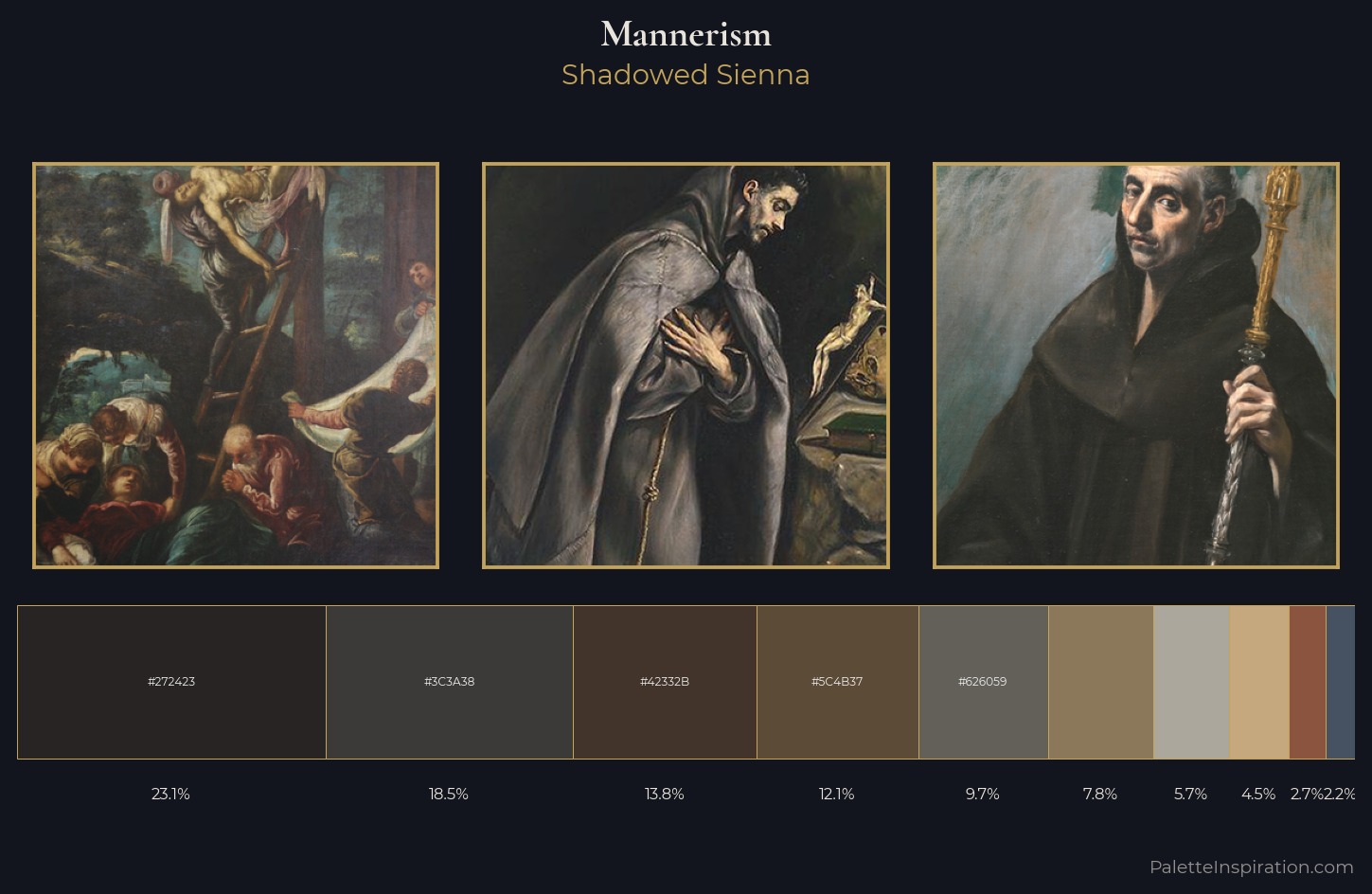 Mannerism Palette 34 — Shadowed Sienna