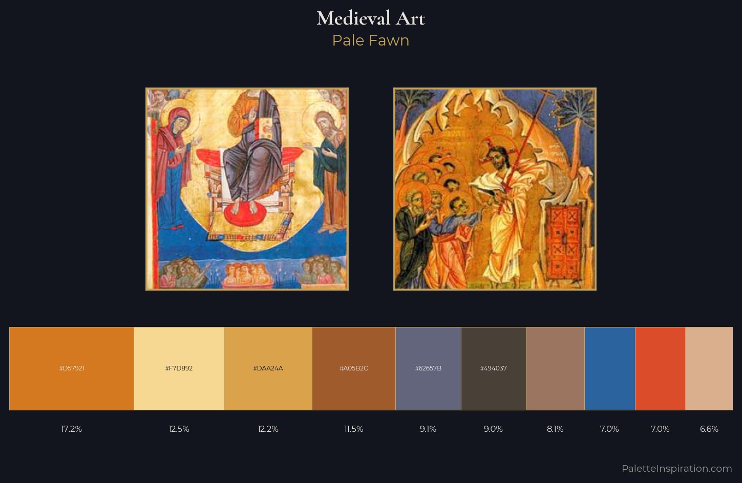 Medieval Art Color Palette