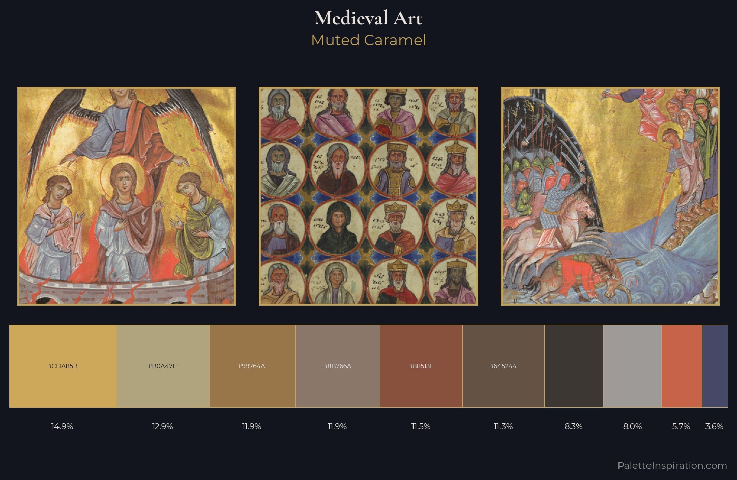 Medieval Art Palette 2 — Muted Caramel