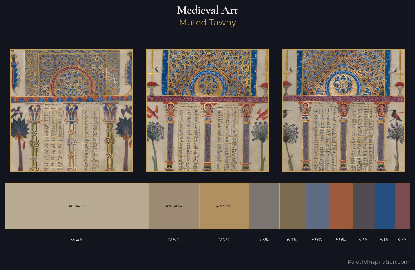 Medieval Art Palette 4 — Muted Tawny