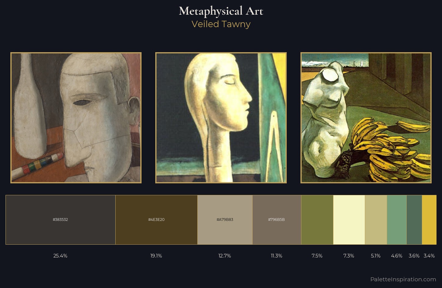 Metaphysical art Palette 3 — Veiled Tawny