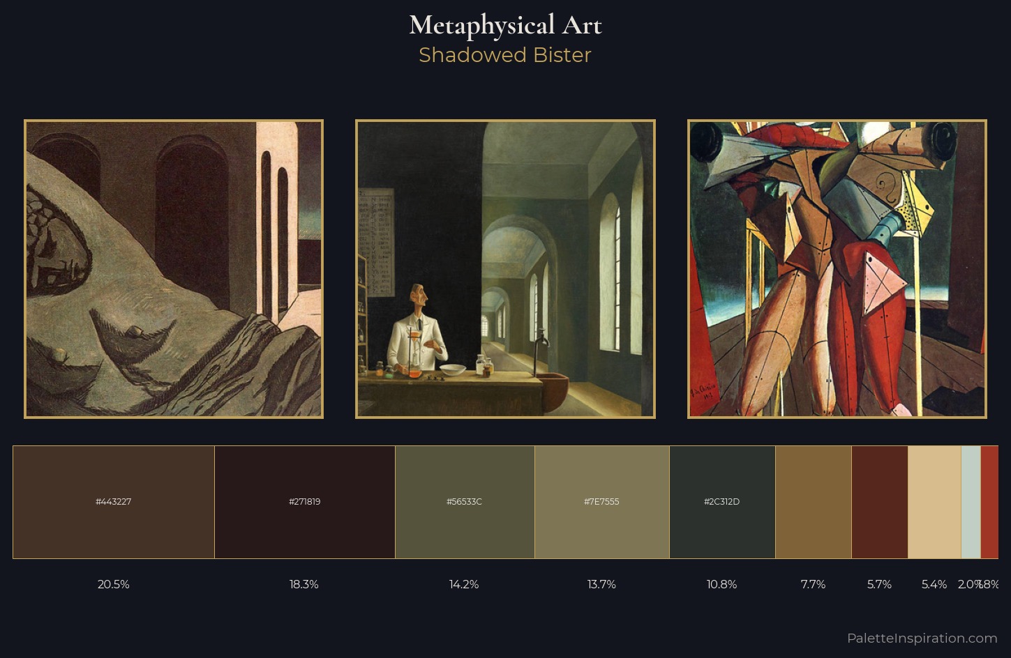 Metaphysical art Palette 11 — Shadowed Bister
