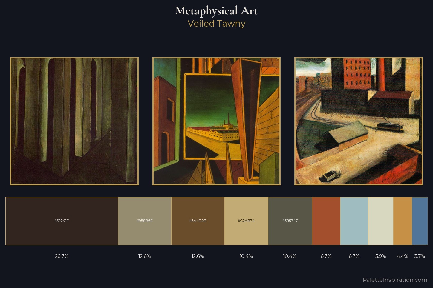 Metaphysical art Master Palette — Veiled Tawny