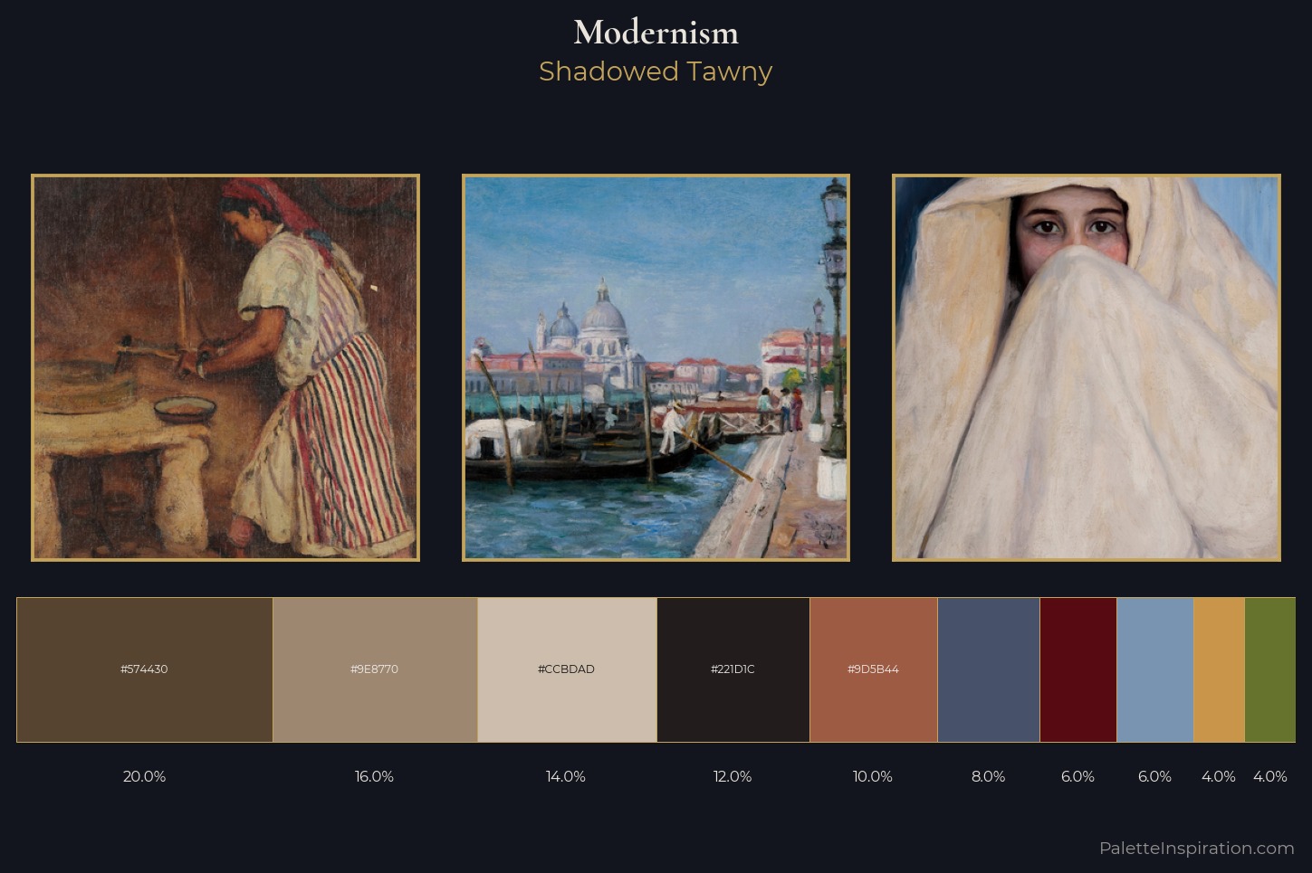 Modernism Master Palette — Shadowed Tawny