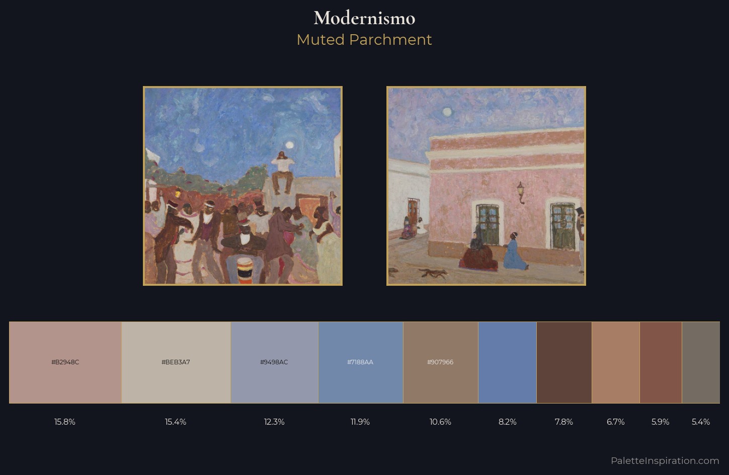 Modernismo Palette 2 — Muted Parchment