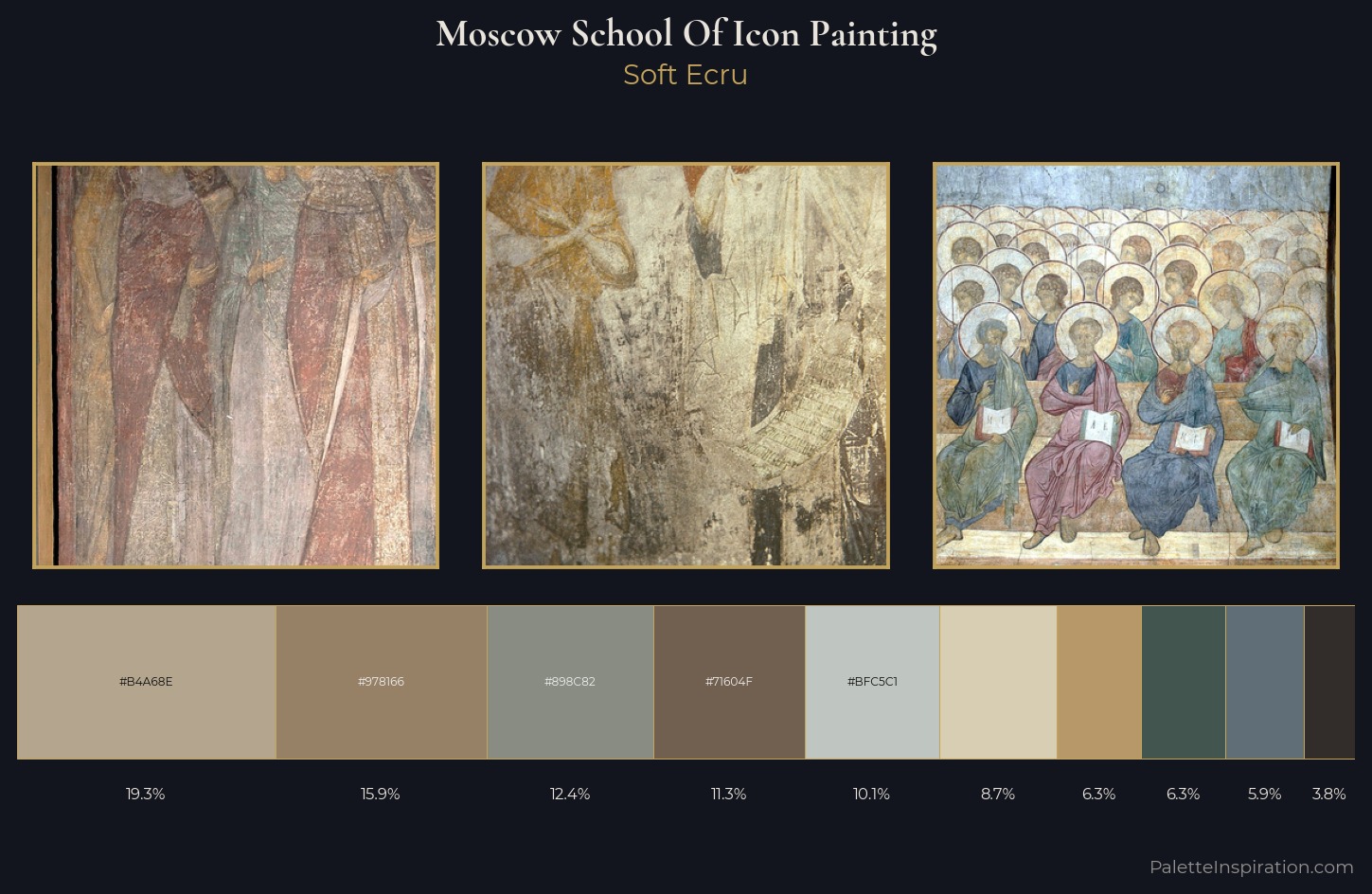 Moscow school of icon painting Palette 3 — Soft Ecru