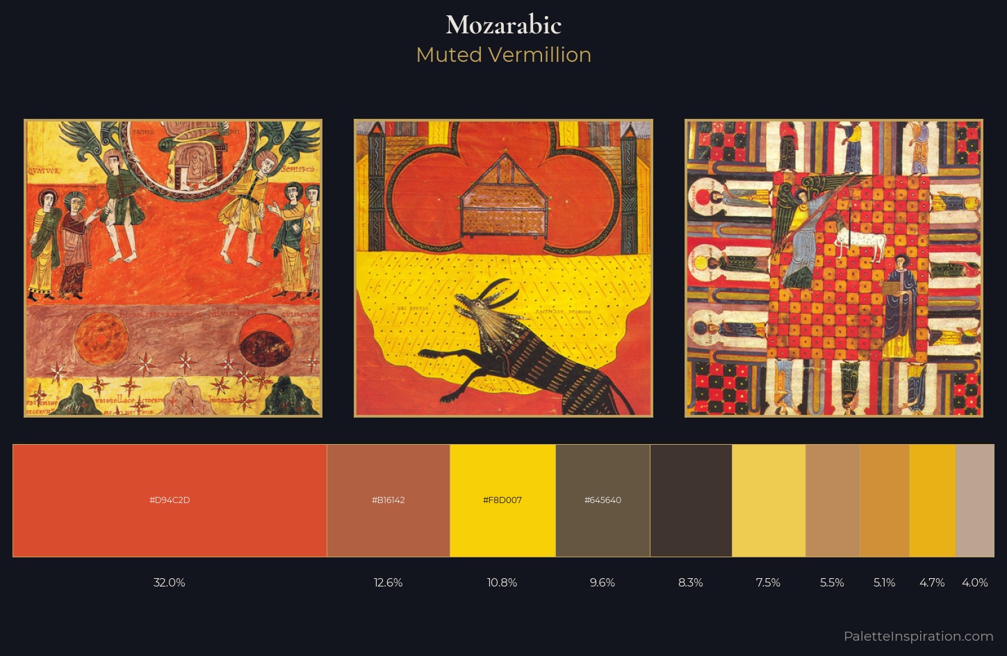 Mozarabic Palette 3 — Muted Vermillion