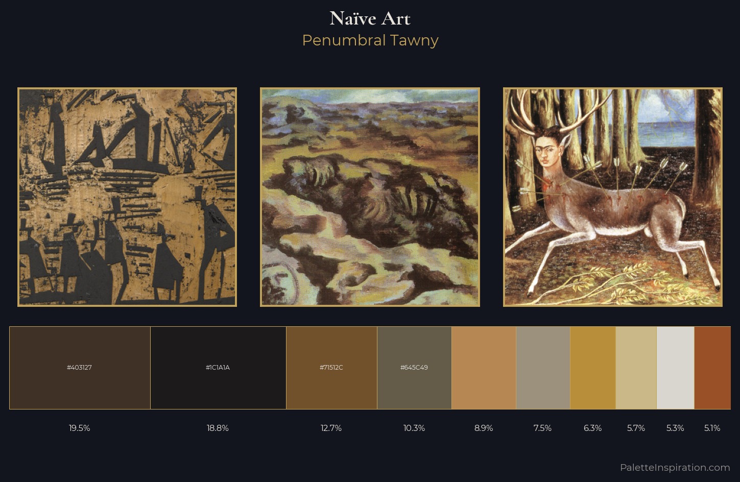 Naïve Art Palette 16 - Penumbral Tawny